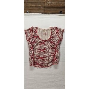 Free People Oh My Baby Tee, Fitted, Slightly Cropped With Scoop Neckline,...